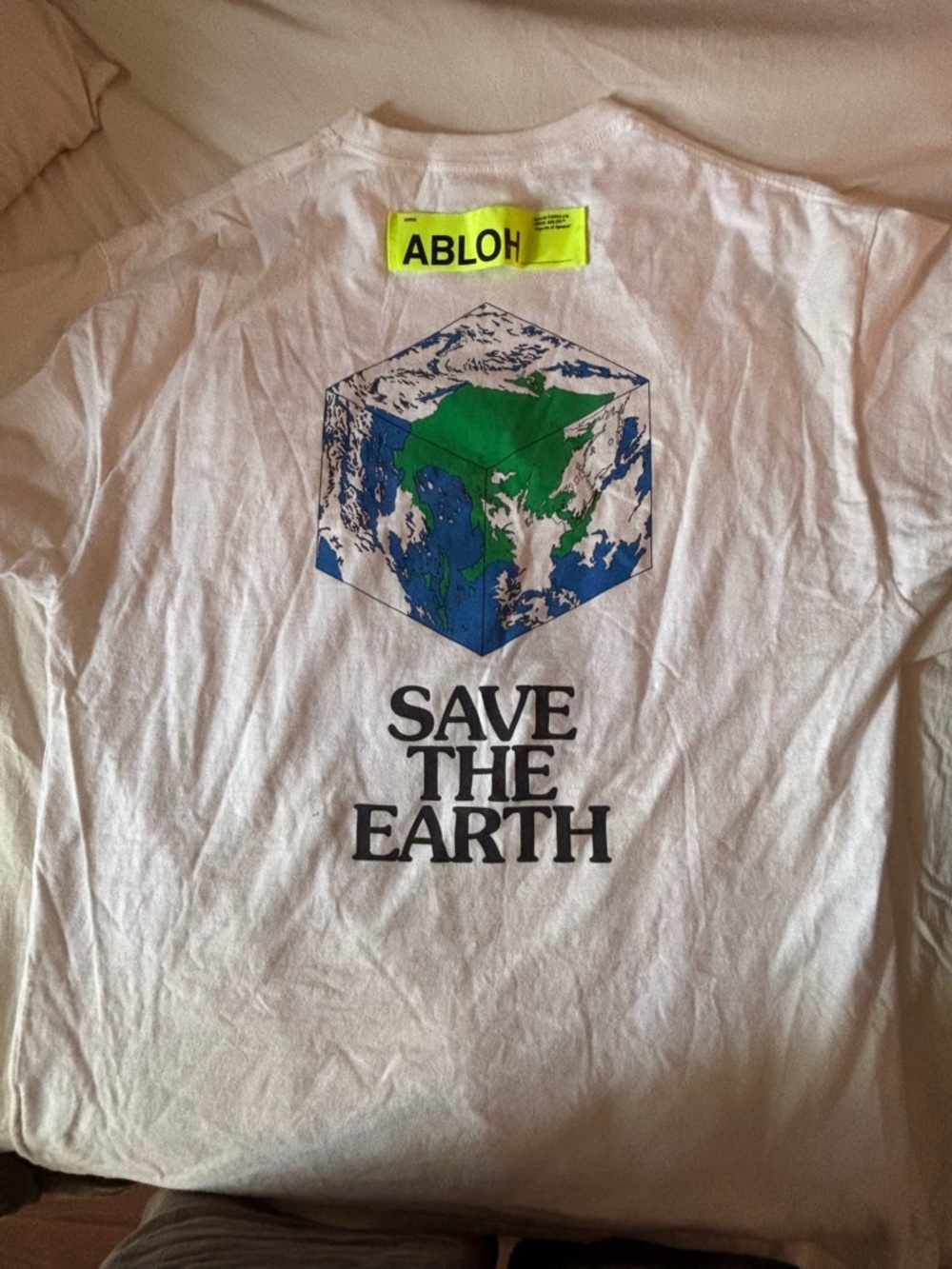 Off-White X Champion  'Save The Earth' Graphic Tee with ABLOH Tag